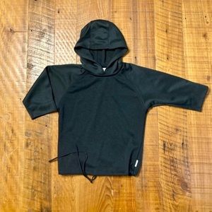 Nike Cropped 3/4 Sleeve Black Running Hoodie, Size Small